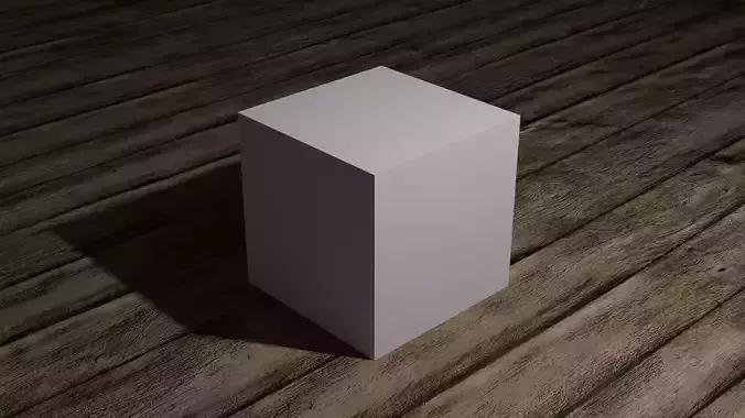 Blender Default Cube Low-poly 3D model Blender Default Cube Low-poly 3D model
