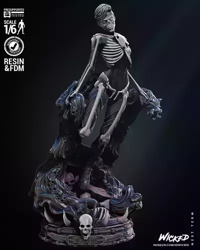 Wicked Marvel Famine Sculpture Tested for 3D printing