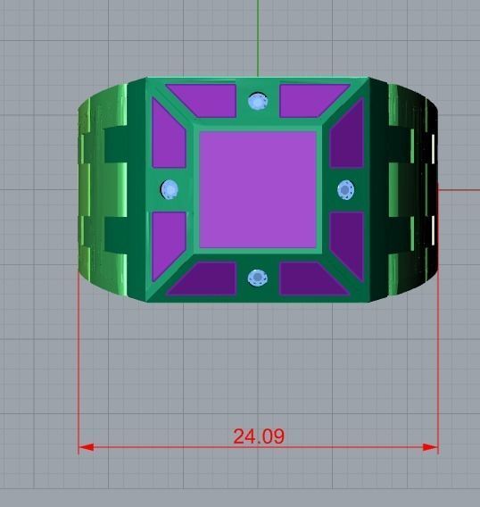 men ring 3D print model_7