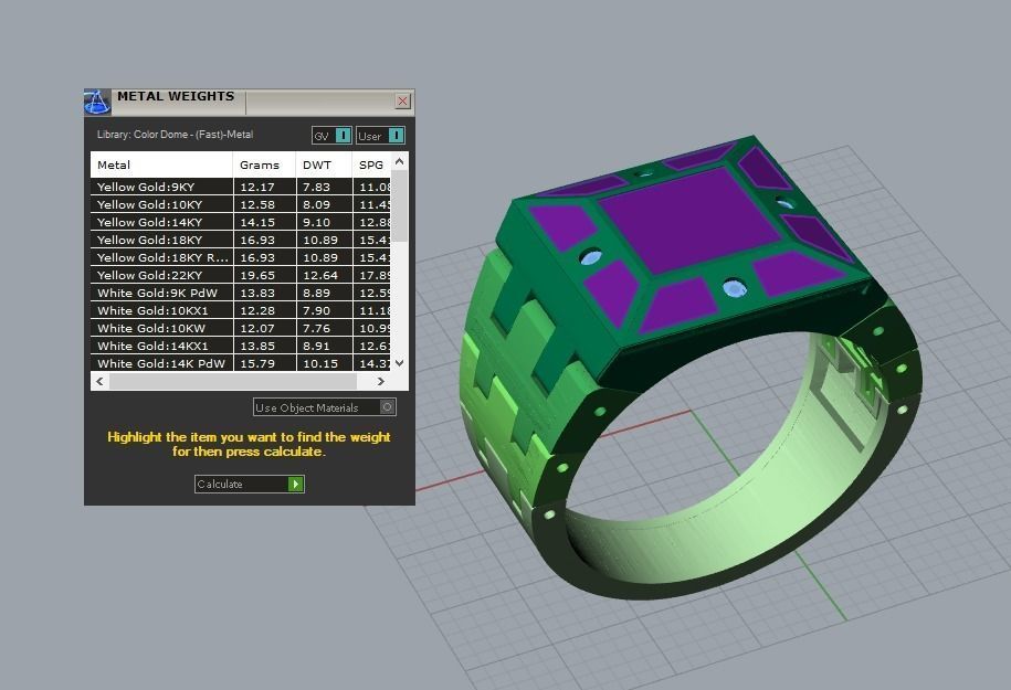 men ring 3D print model_5