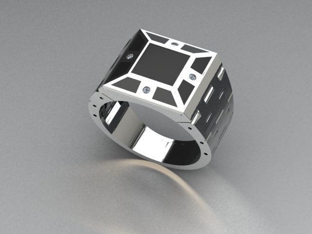 men ring 3D print model_1