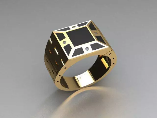 men ring 3D print model_0