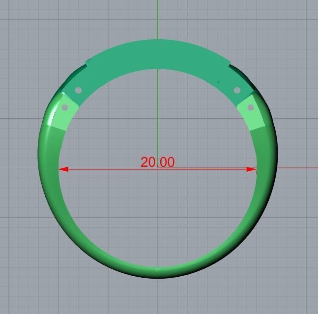 men ring 3D print model_8