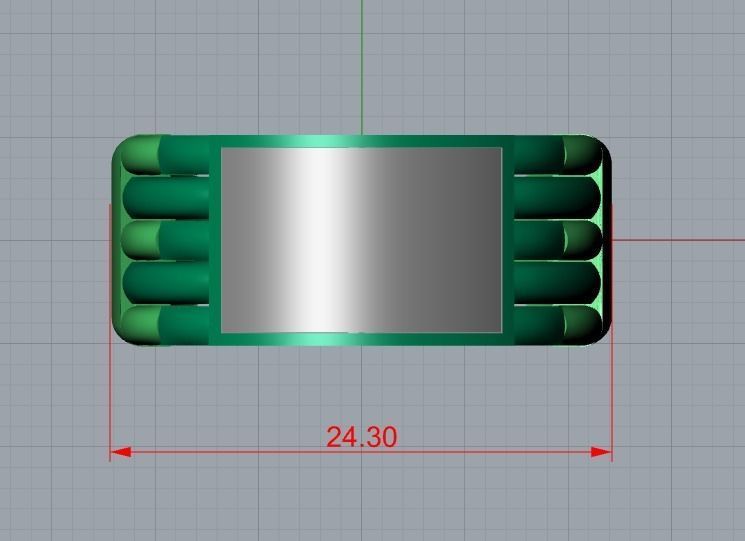 men ring 3D print model_7