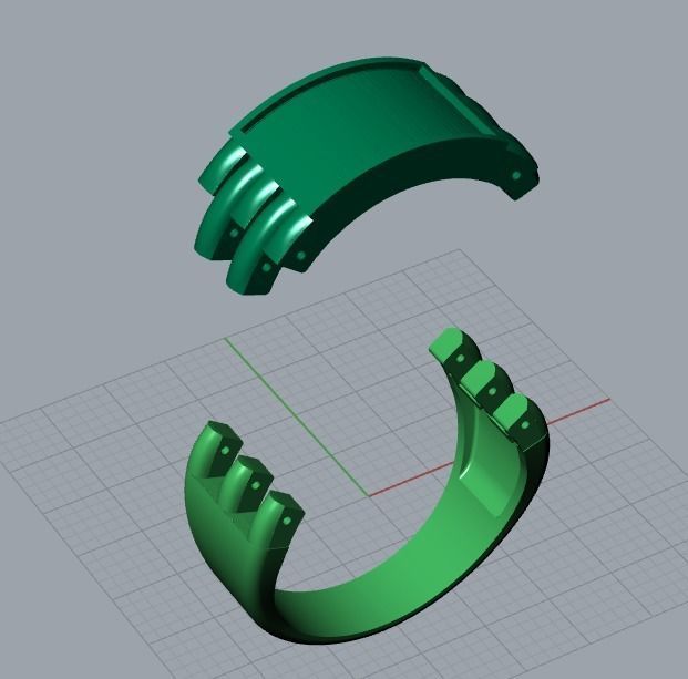 men ring 3D print model_5