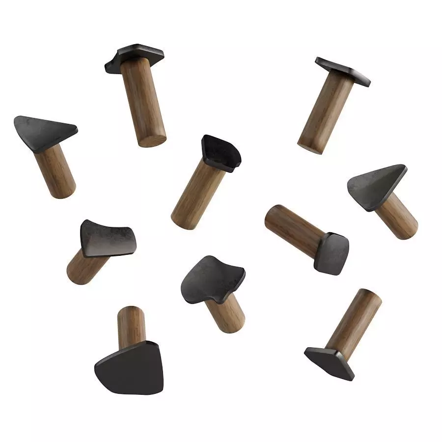 Industrial Wall Hooks by Blanked Studios 3D model