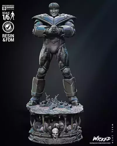 Wicked Marvel War Sculpture Tested for 3D printing