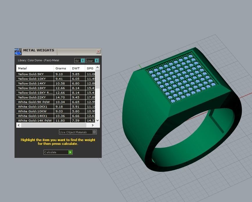 men ring 3D print model_5