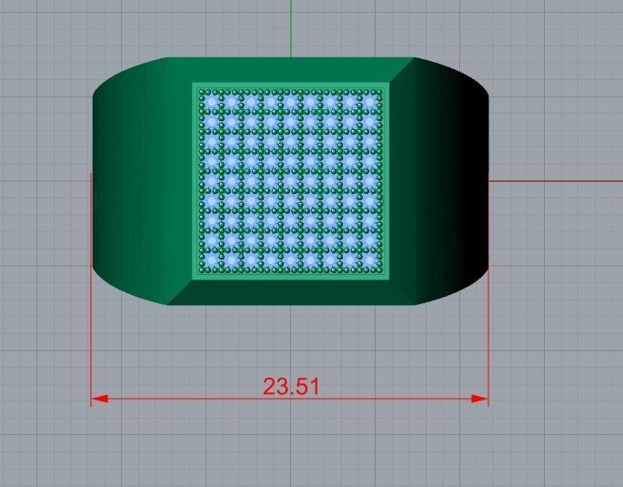 men ring 3D print model_8