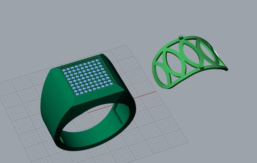men ring 3D print model_6