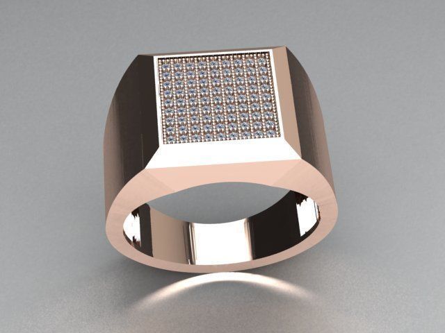 men ring 3D print model_2