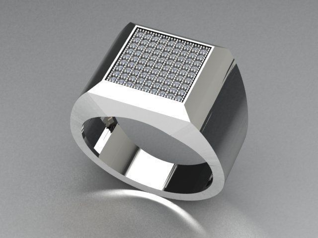 men ring 3D print model_1