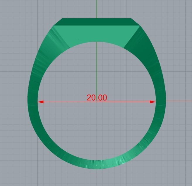men ring 3D print model_9