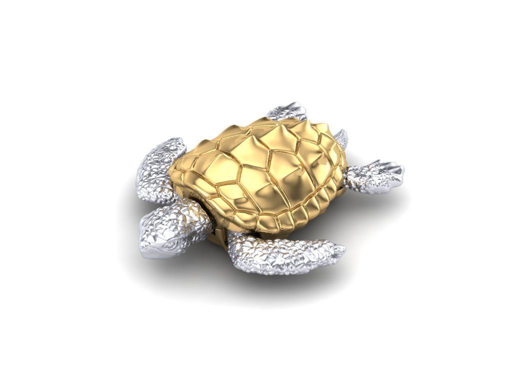 Pendant Turtle 3D print model_6