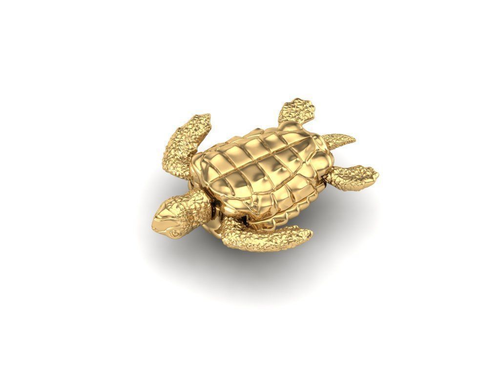 Pendant Turtle 3D print model_7