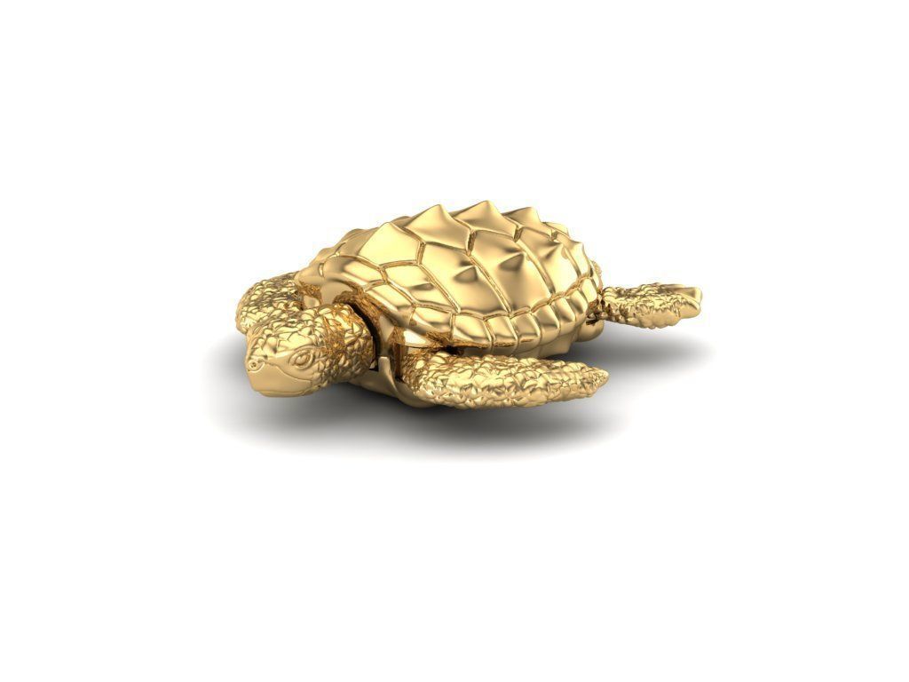 Pendant Turtle 3D print model_4