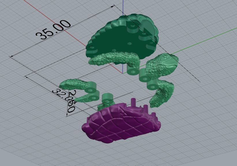 Pendant Turtle 3D print model_10
