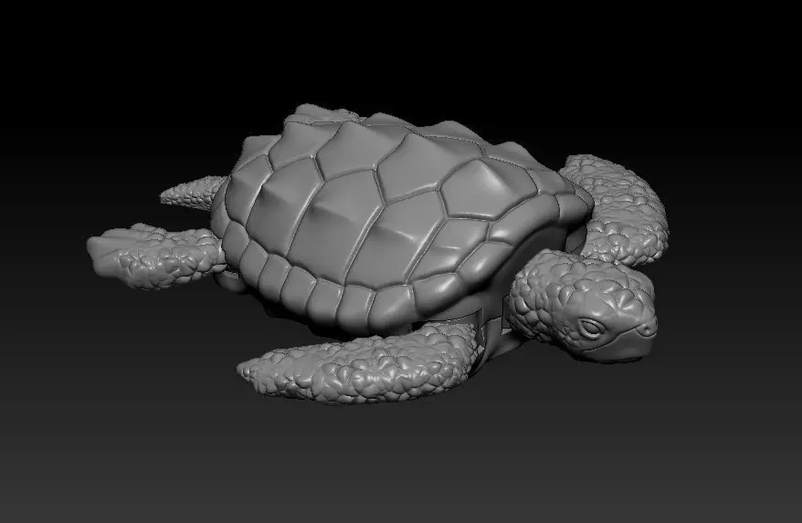 Pendant Turtle 3D print model_0