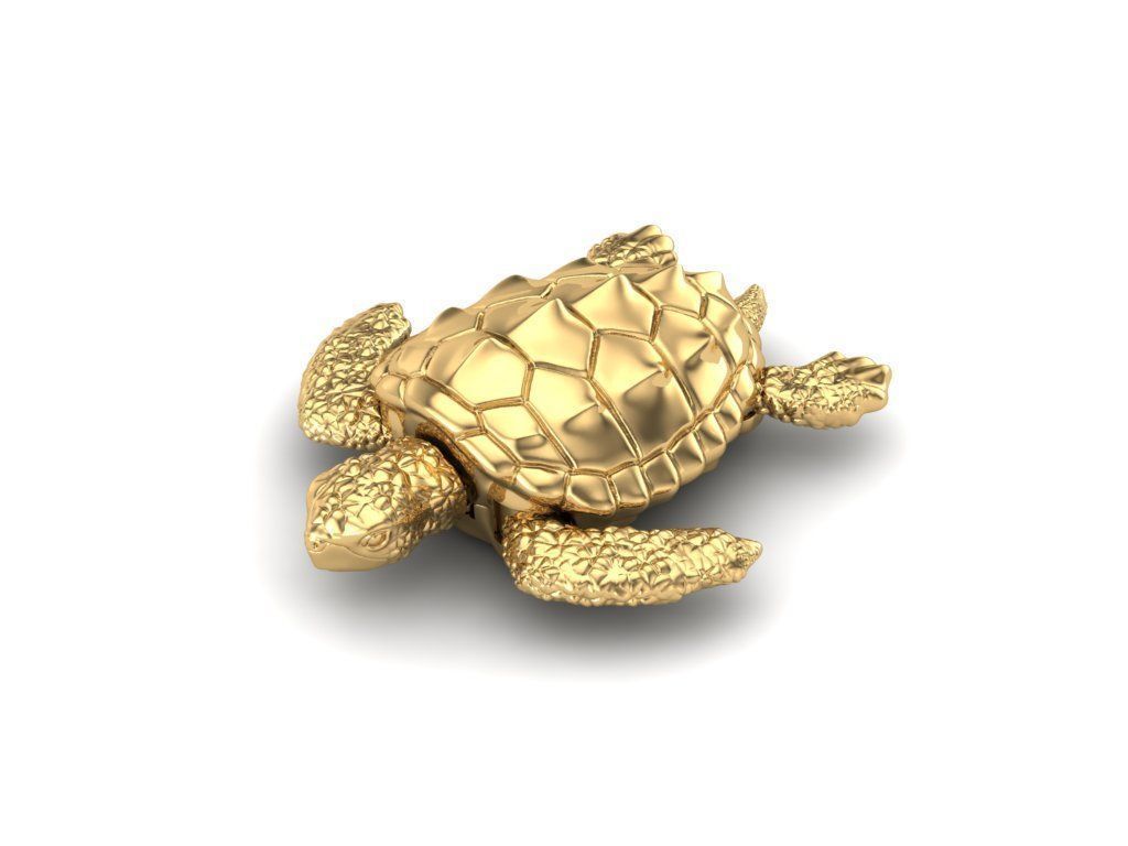 Pendant Turtle 3D print model_5