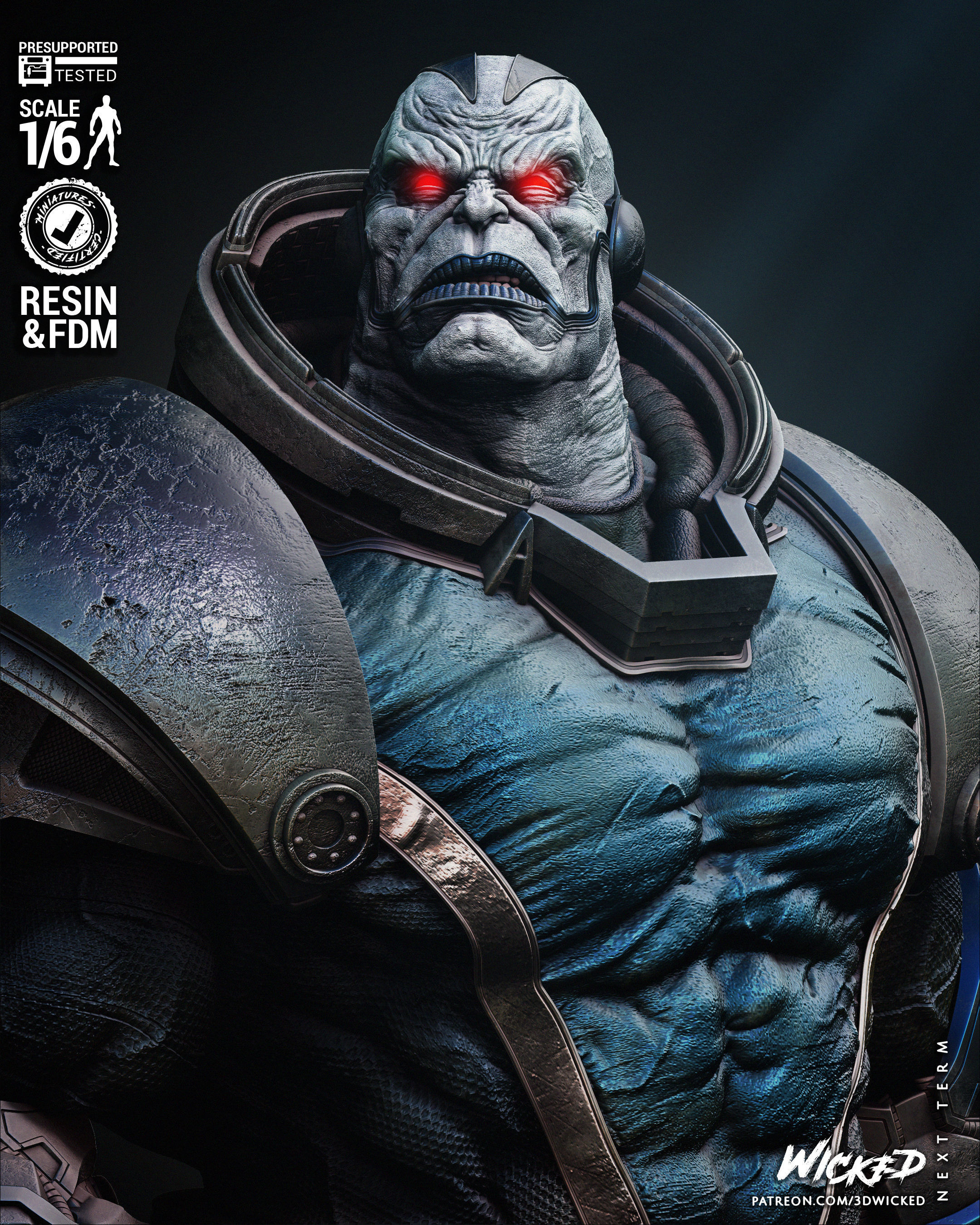 Wicked Marvel Apocalypse sculpture Tested for 3D printing 3D print model_18