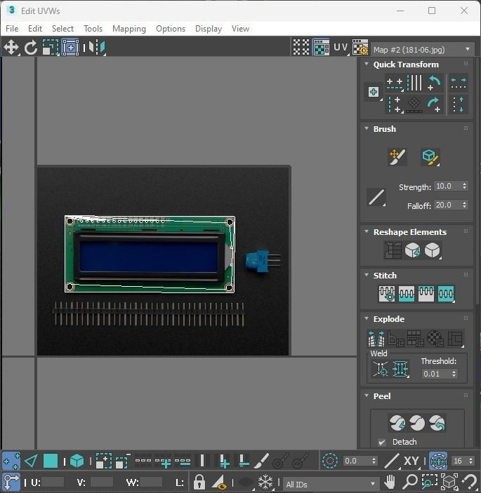 Liquid Crystal Display Screen Components With Other Parts 3D model_37