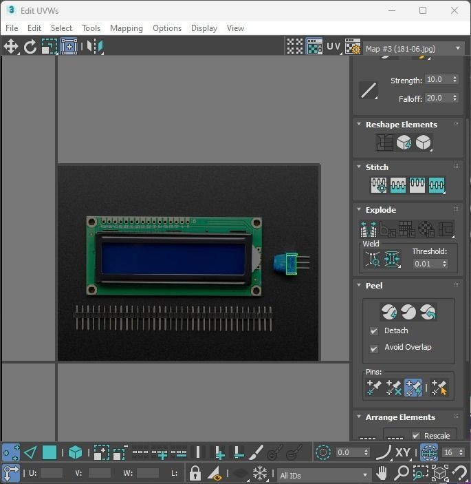 Liquid Crystal Display Screen Components With Other Parts 3D model_39
