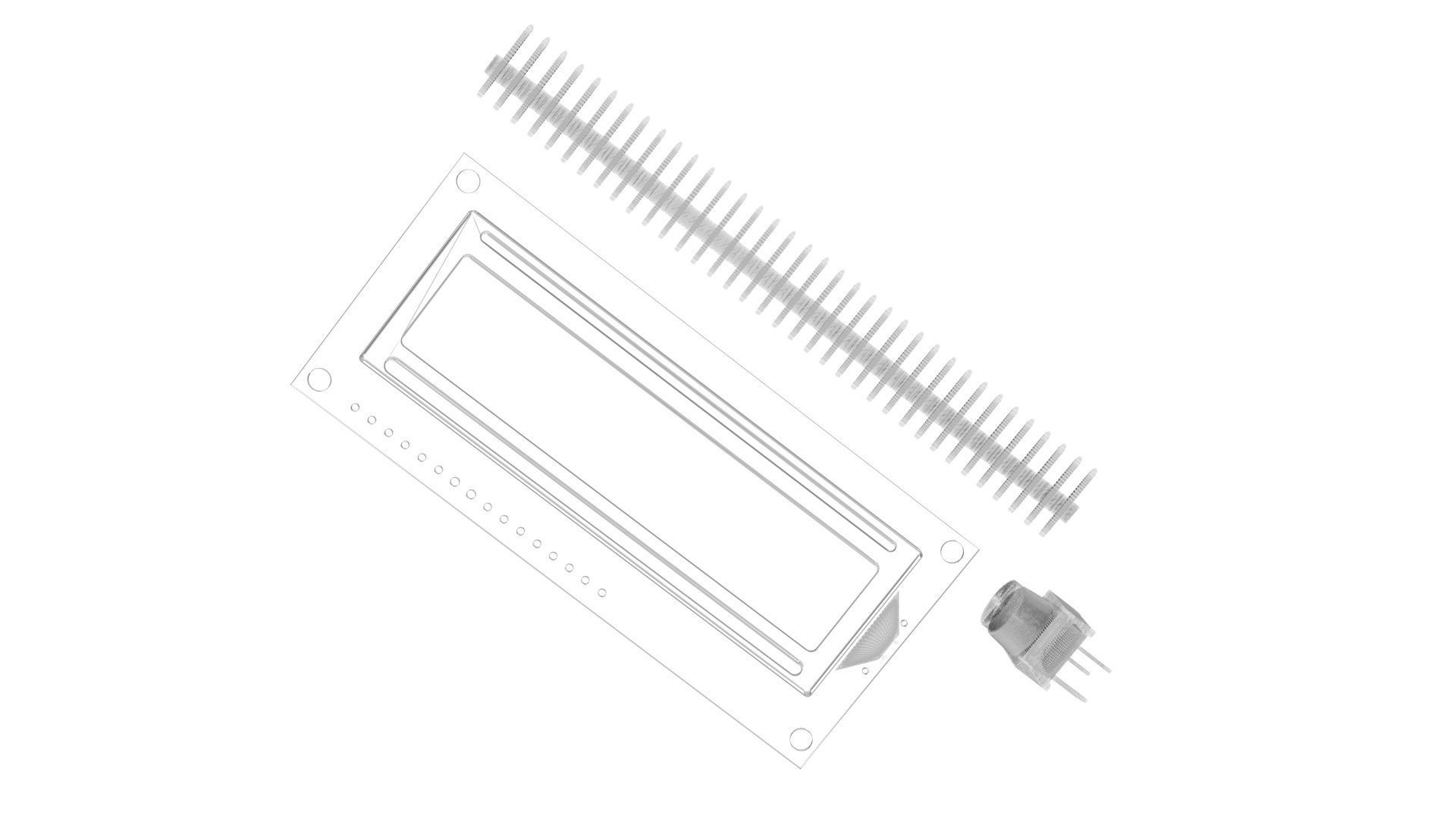 Liquid Crystal Display Screen Components With Other Parts 3D model_30