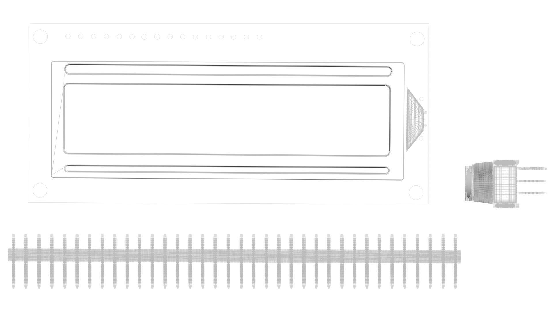 Liquid Crystal Display Screen Components With Other Parts 3D model_31