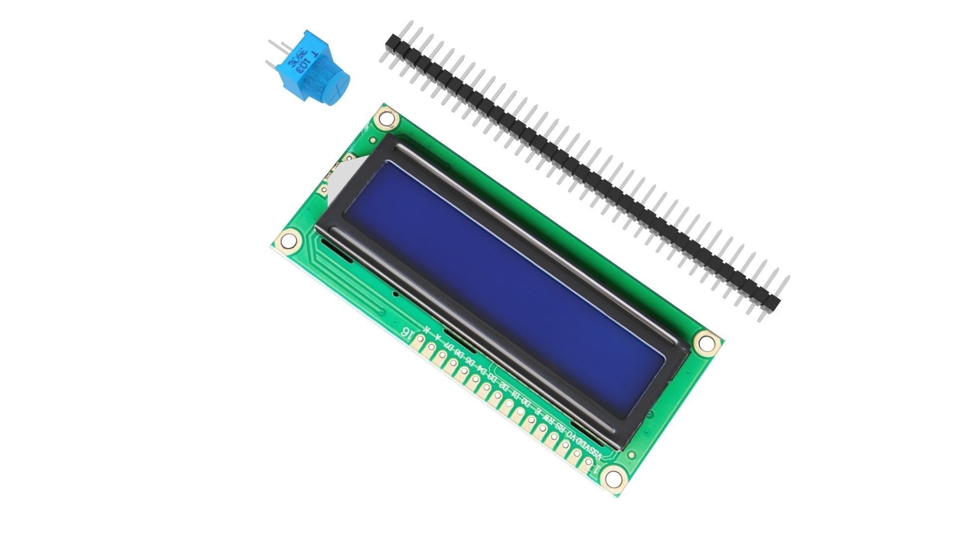 Liquid Crystal Display Screen Components With Other Parts 3D model_12