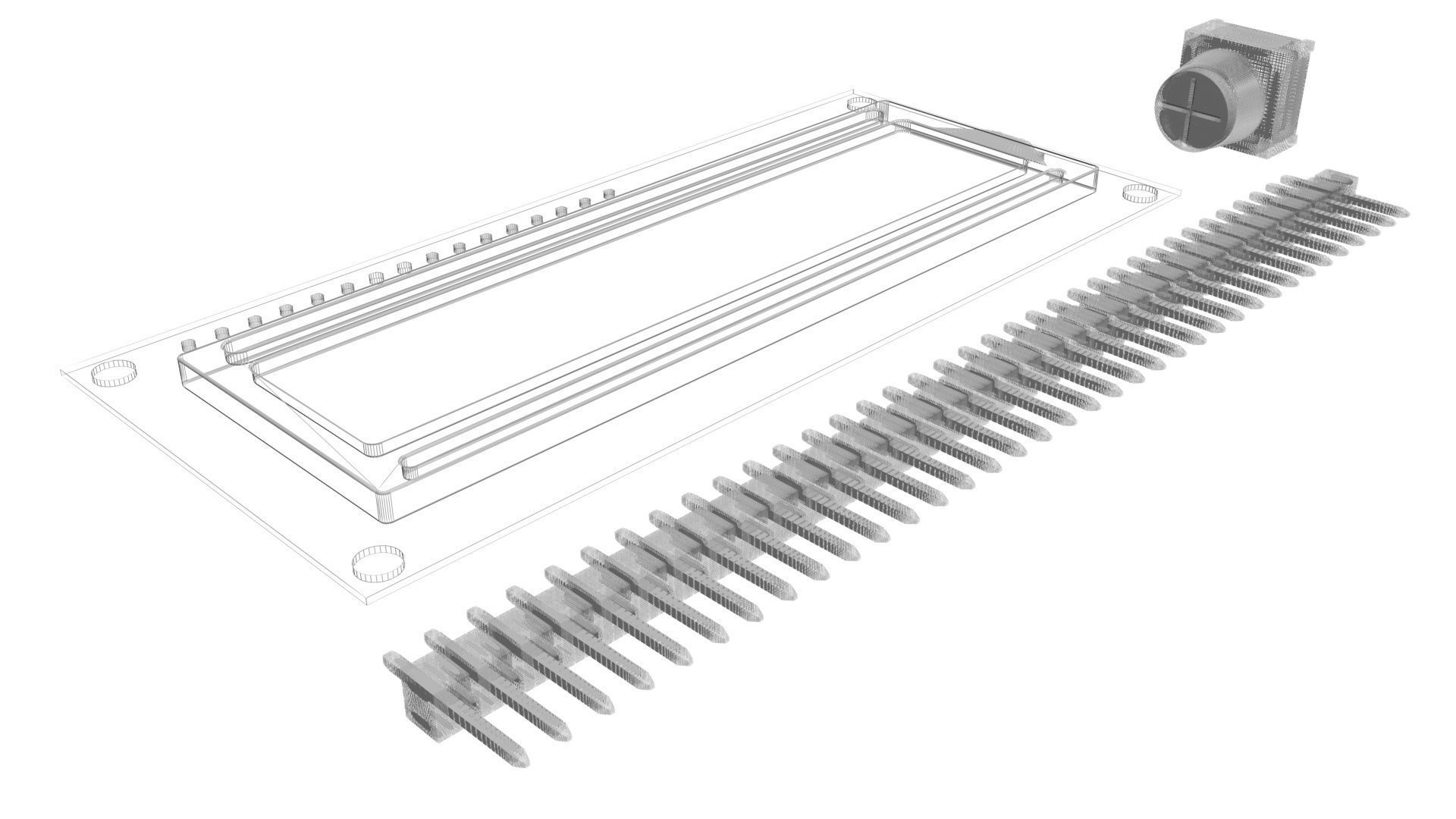 Liquid Crystal Display Screen Components With Other Parts 3D model_26