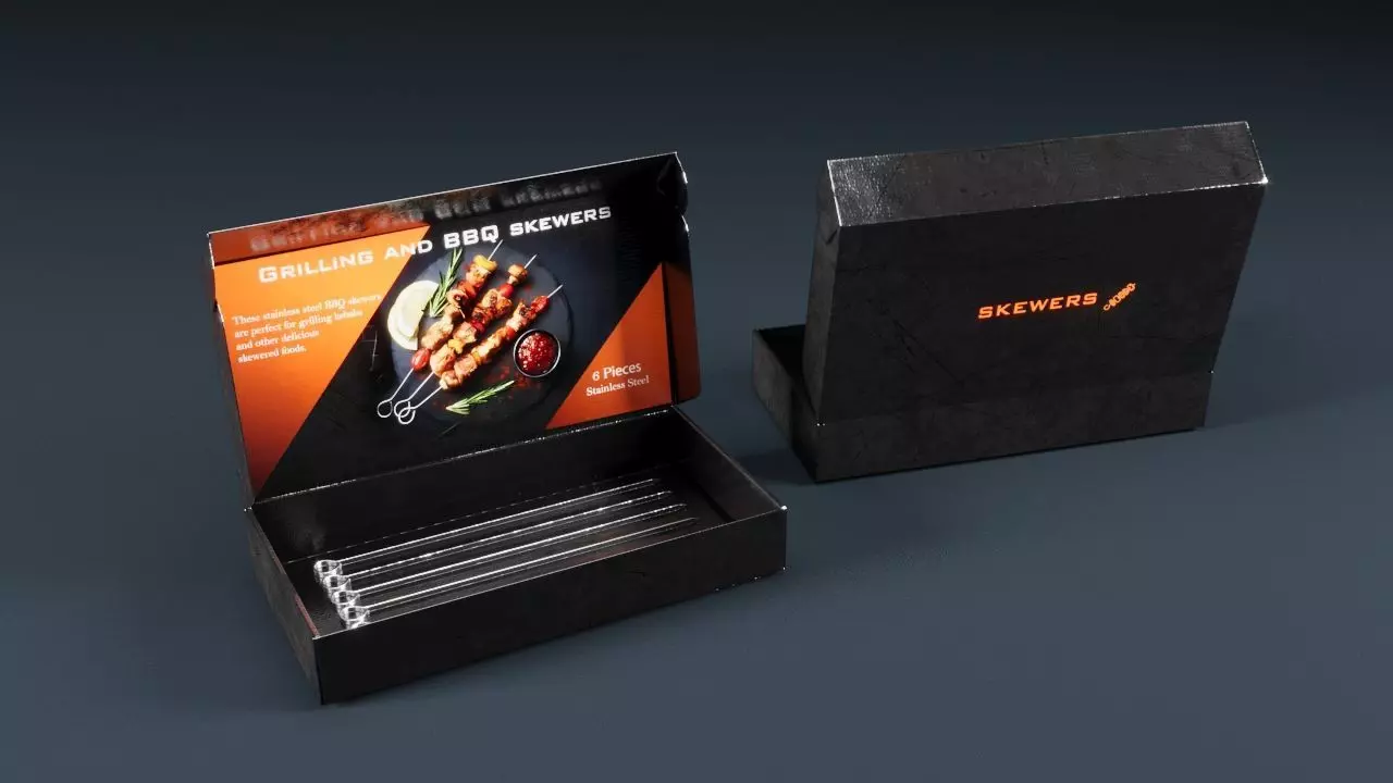 Grilling and BBQ utensils 3D model_0