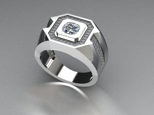 men ring 3D print model_1