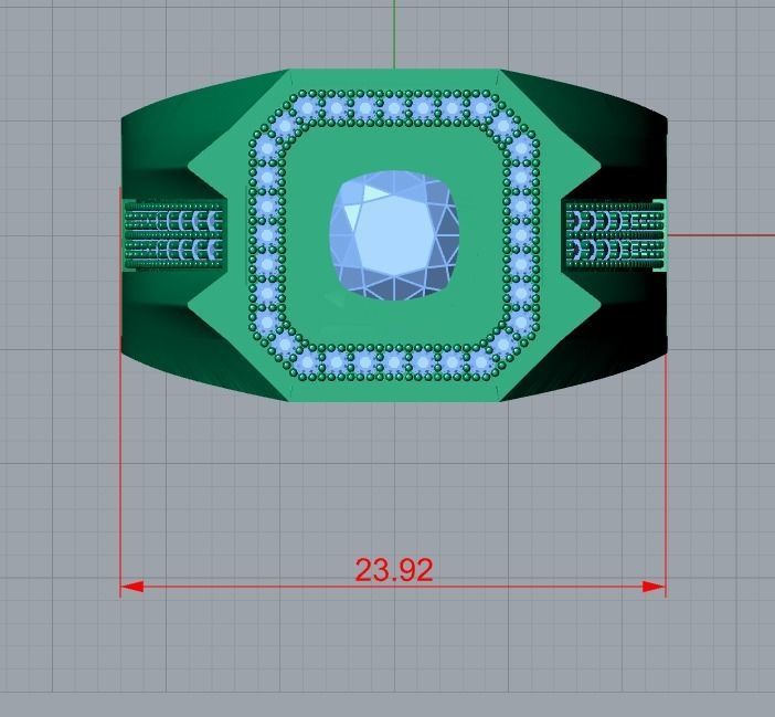men ring 3D print model_8