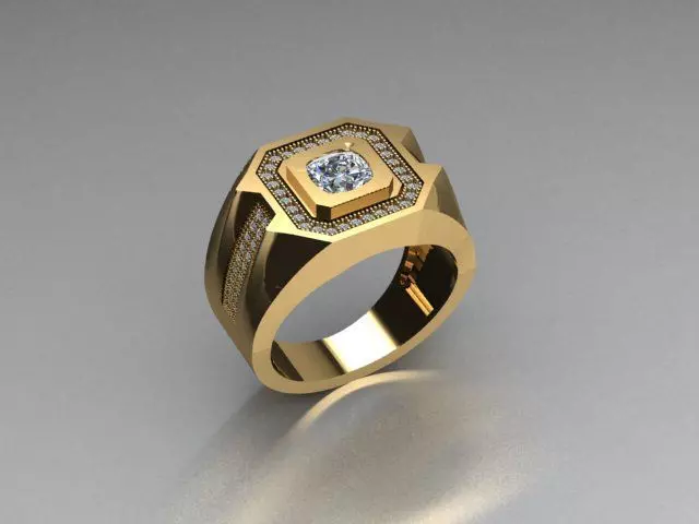 men ring 3D print model_0