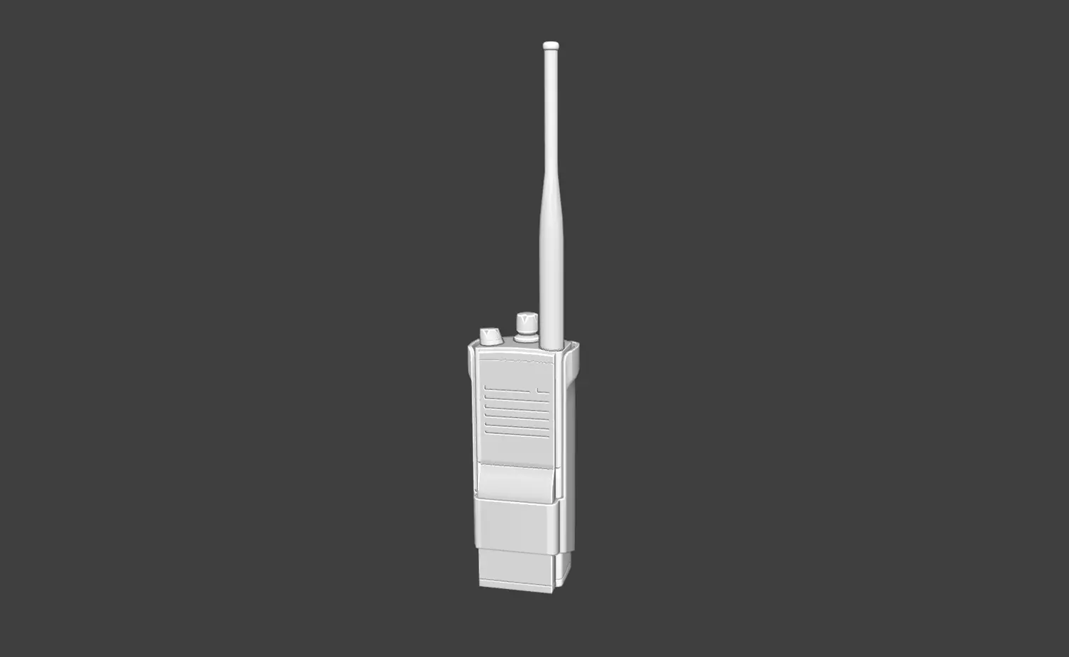 Motorola Walkie talkie Low poly Low-poly 3D model_0