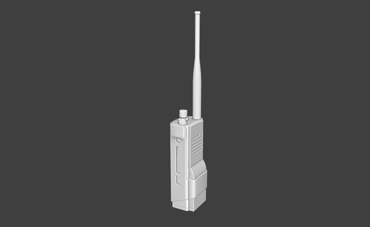 Motorola Walkie talkie Low poly Low-poly 3D model_3