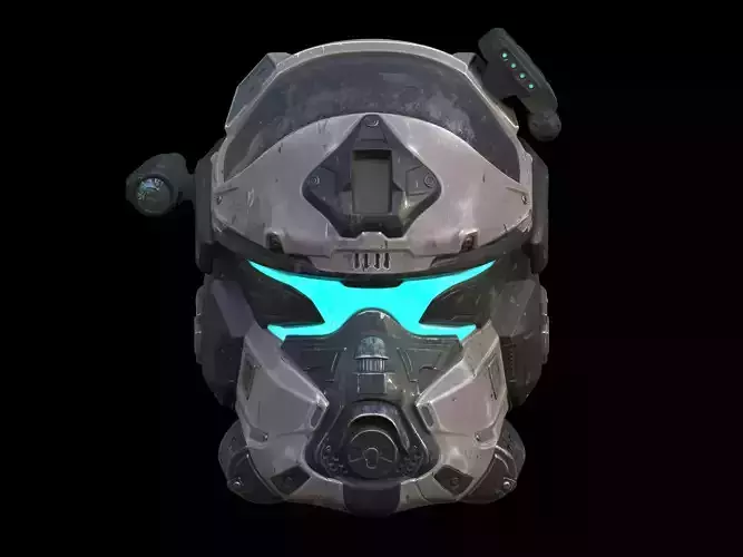 Titanfall Grapple Pilot Helmet 3d print file 3D print model