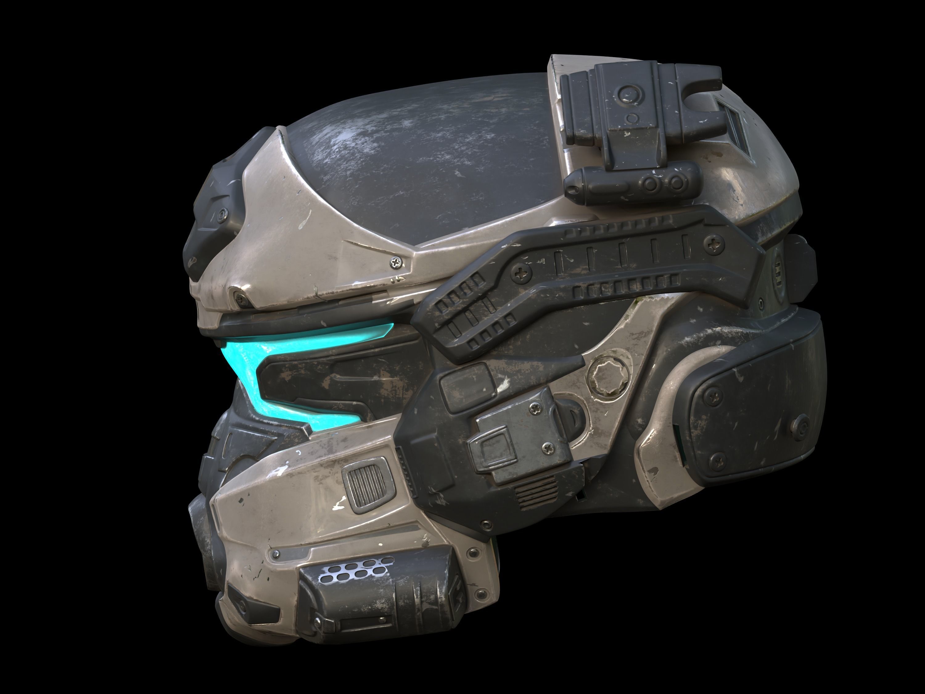 Titanfall Grapple Pilot Helmet 3d print file 3D print model_2