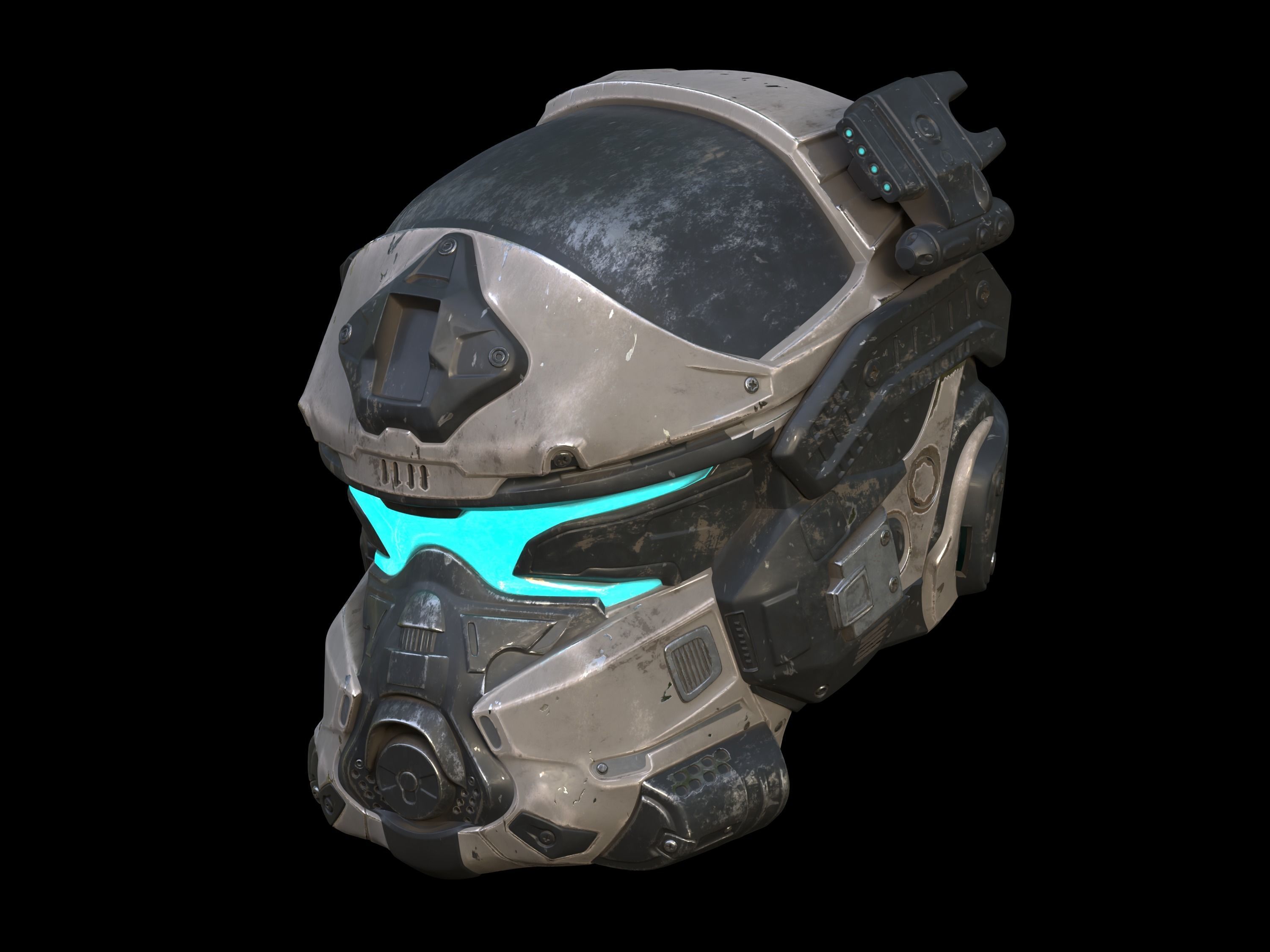 Titanfall Grapple Pilot Helmet 3d print file 3D print model_1