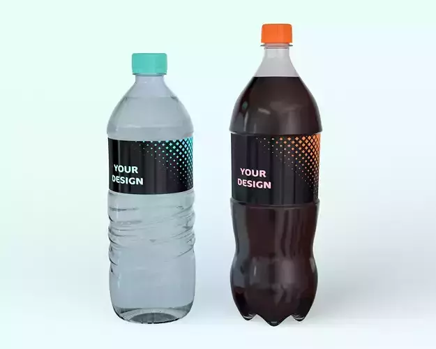 Water and Soda Bottles 
