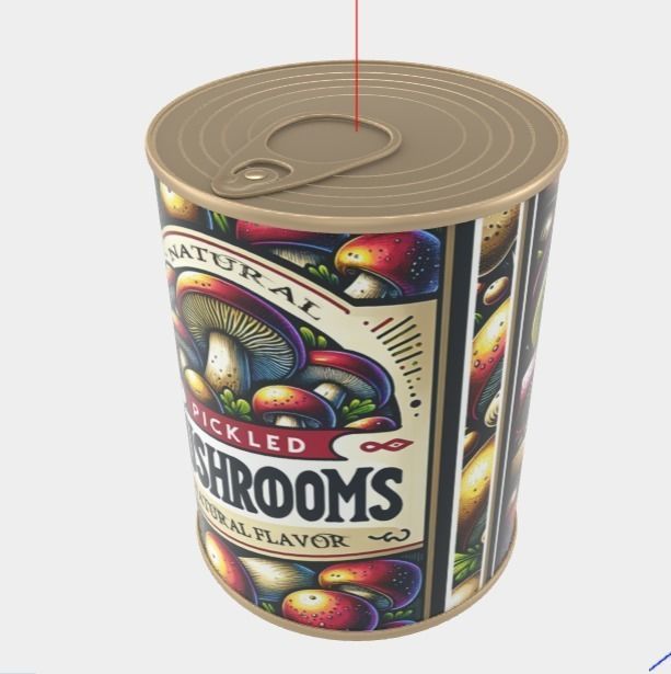 Diverse Canned Food Can Pack 3D model_32