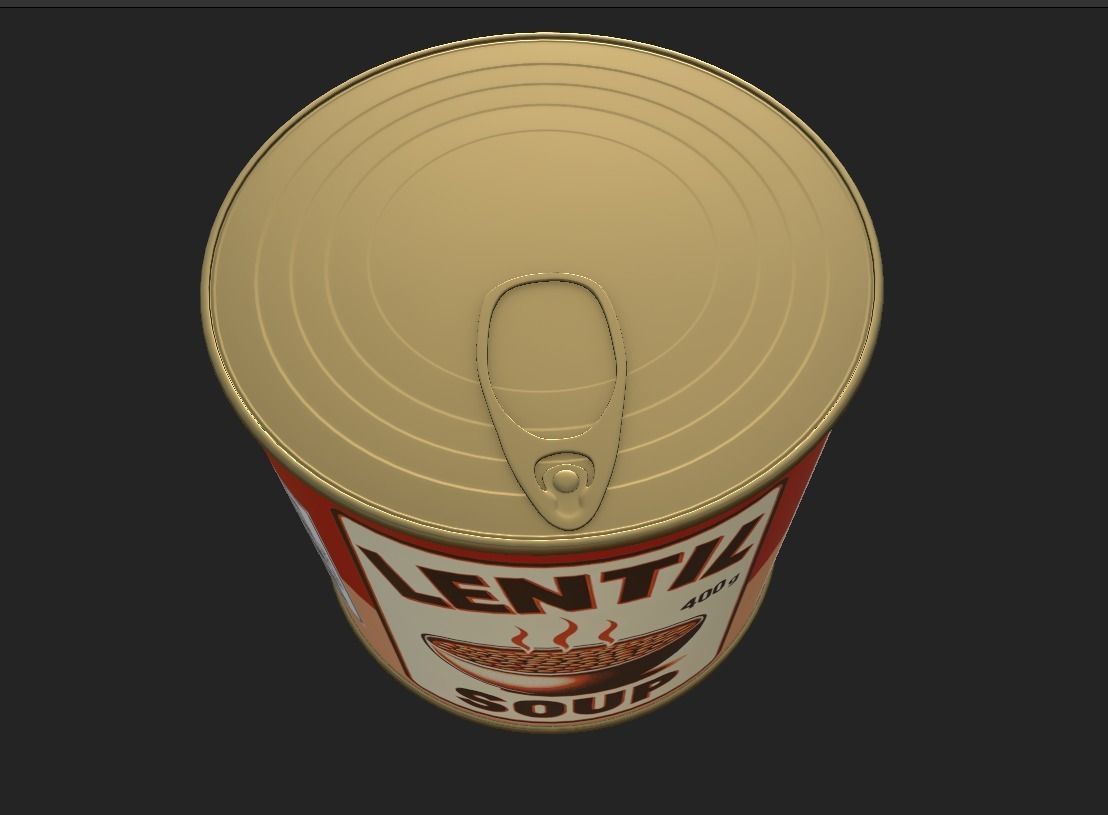 Diverse Canned Food Can Pack 3D model_12