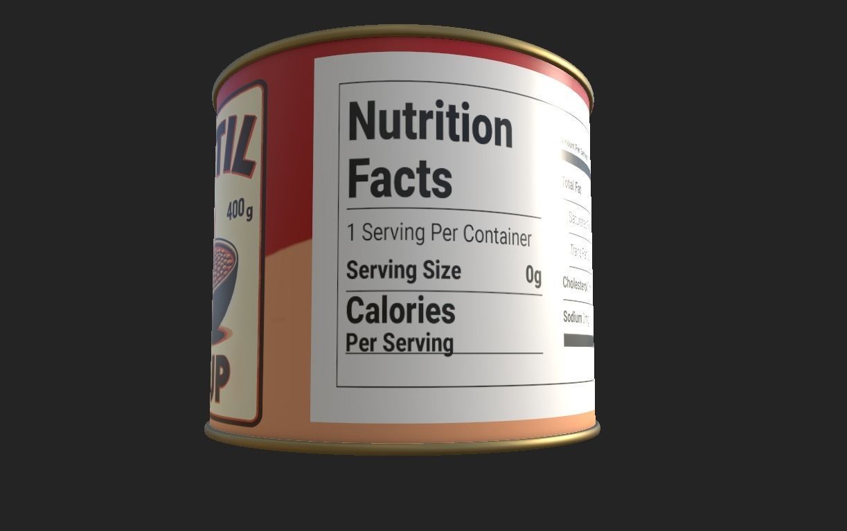 Diverse Canned Food Can Pack 3D model_16