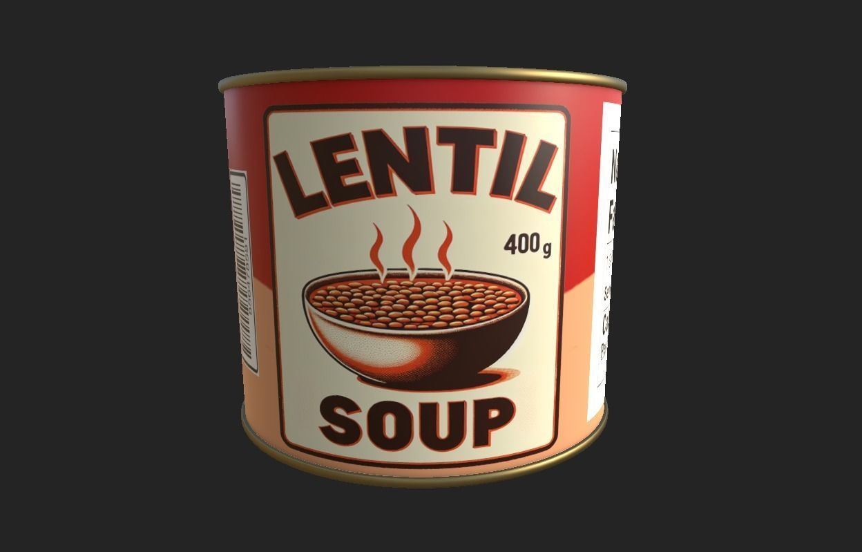 Diverse Canned Food Can Pack 3D model_54