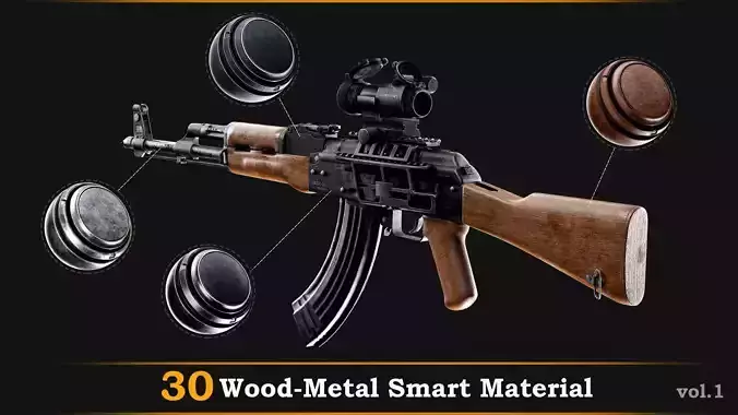 30 Wood-Metal Smart Material Vol-01 - FREE TUTORIAL
