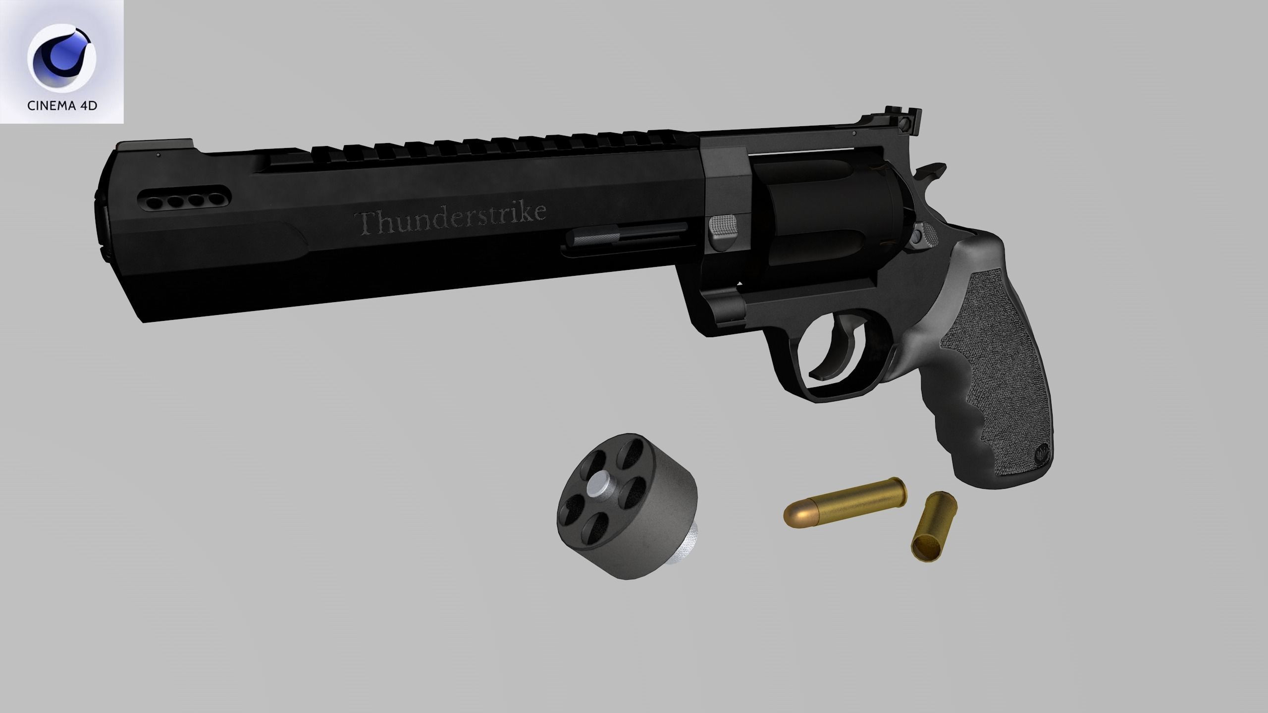 Thunderstrike Low-poly 3D model_17