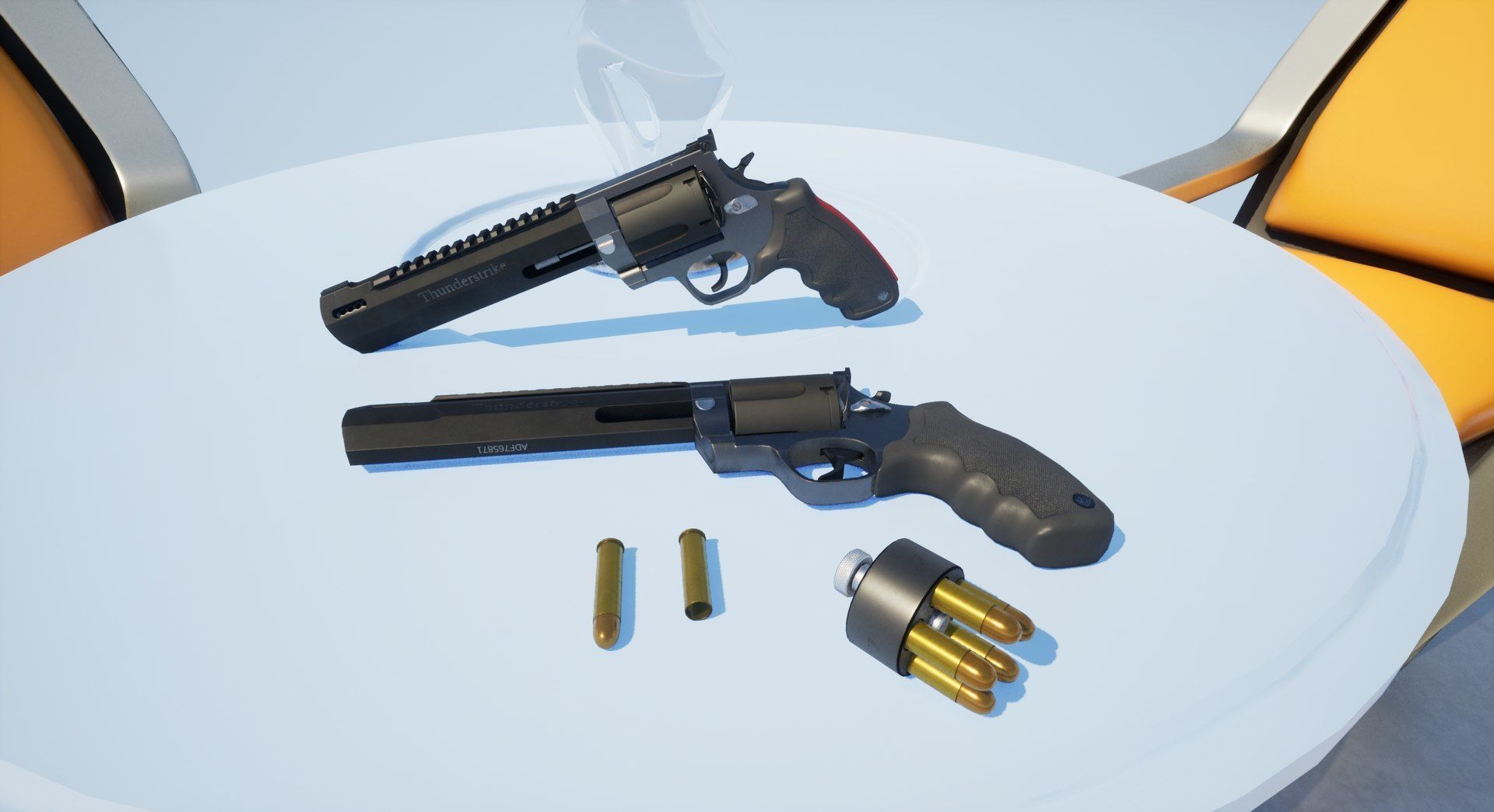 Thunderstrike Low-poly 3D model_9