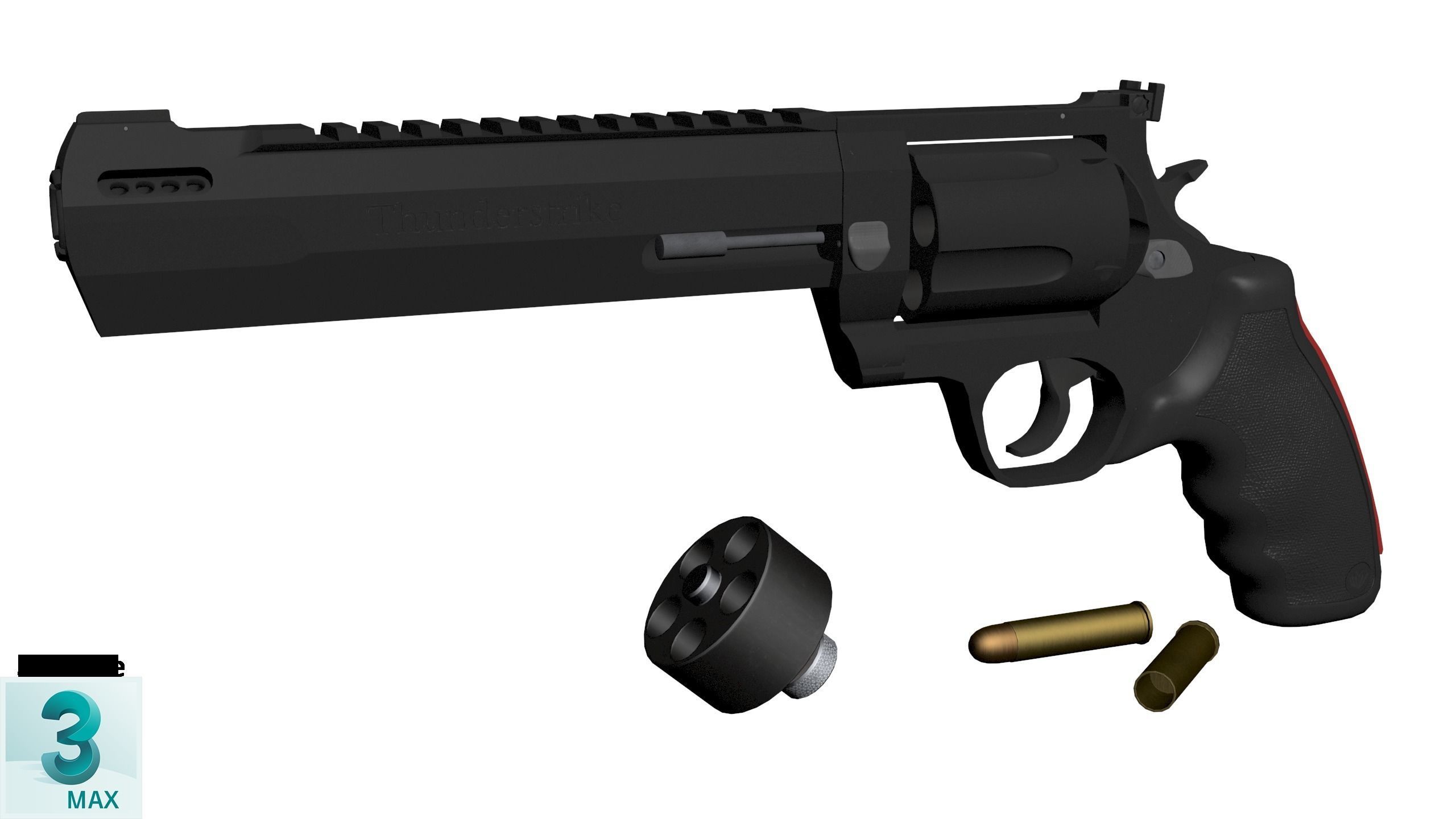 Thunderstrike Low-poly 3D model_13