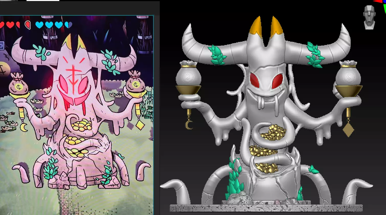 cult of lamb money tree  3D print model_0