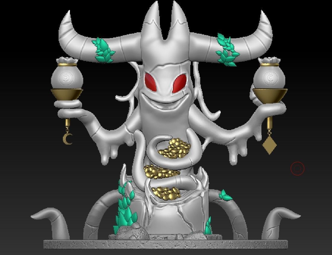 cult of lamb money tree  3D print model_2